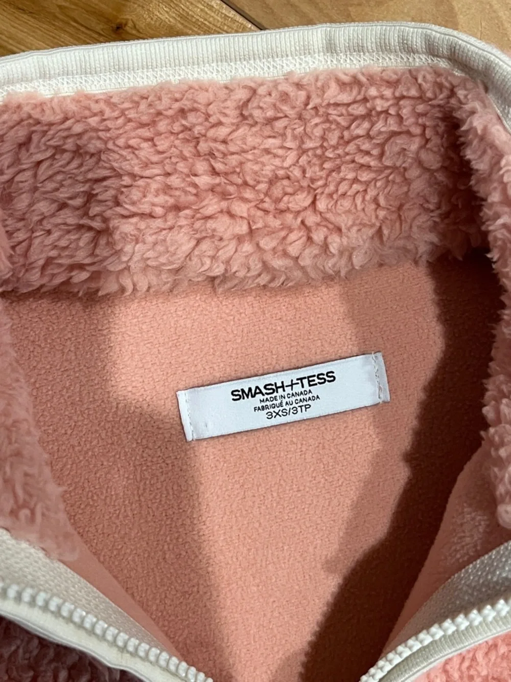 NWOT Smash + Tess Teddy Pink Fleece Vest – 3XS (Fits Like S/M) - Picture 4 of 4